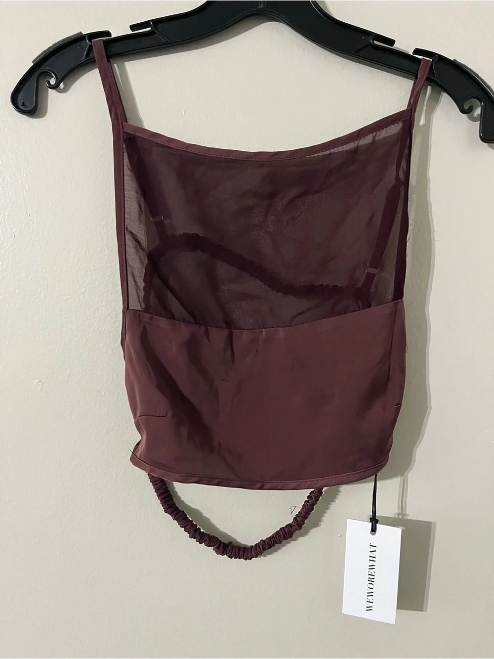 NWT Weworewhat Womens Square Neck Cami, Red Sz S